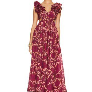 Zimmermann Paisley Print Tiggy Maxi Dress - Pink